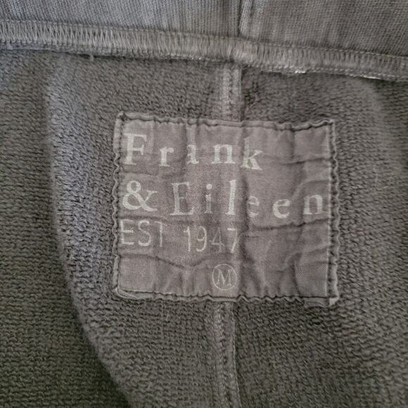 Frank & Eileen CATHERINE Triple Fleece Sweatpant Black Medium Drawstring Pull On - Picture 12 of 14